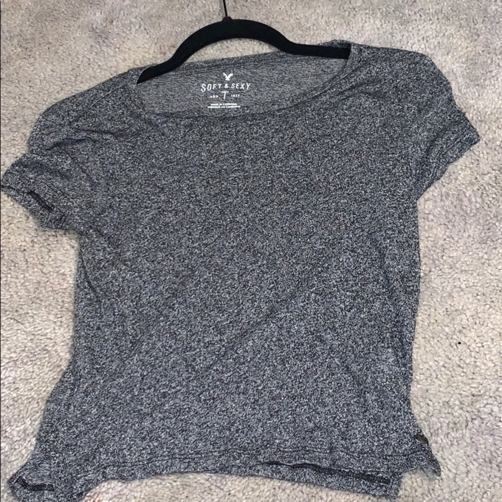 American eagle scoop next soft & sexy crop tee